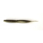 Приманка силіконова на хижака, Taipan Rain Worm, 3,8 дюйма, 8шт/уп, колір №15 Green pumpkin flash